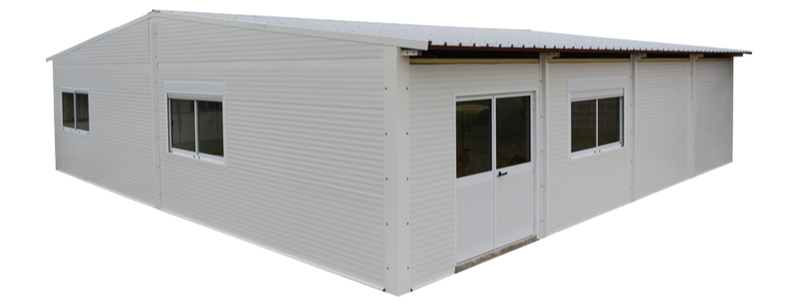 Outside Prefabricated Building